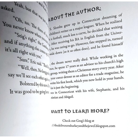 THE DELIVERERS SHARKY AND THE JEWEL SIGNED 1st Gregory S Slomba Award Winner NEW - Picture 5 of 9